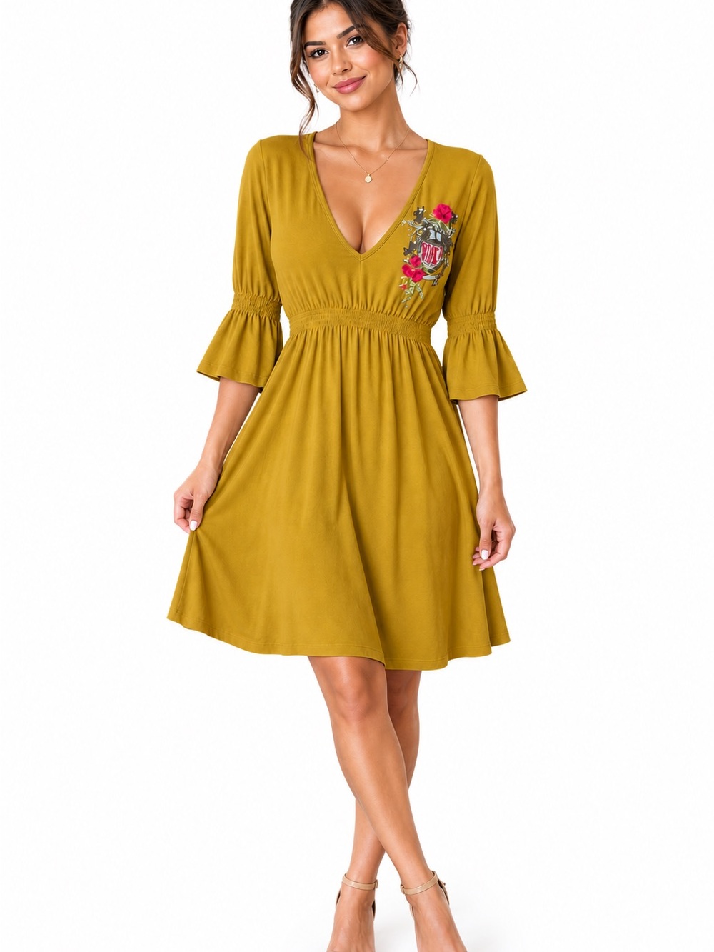 Johnny Was LA V-Neck Dress